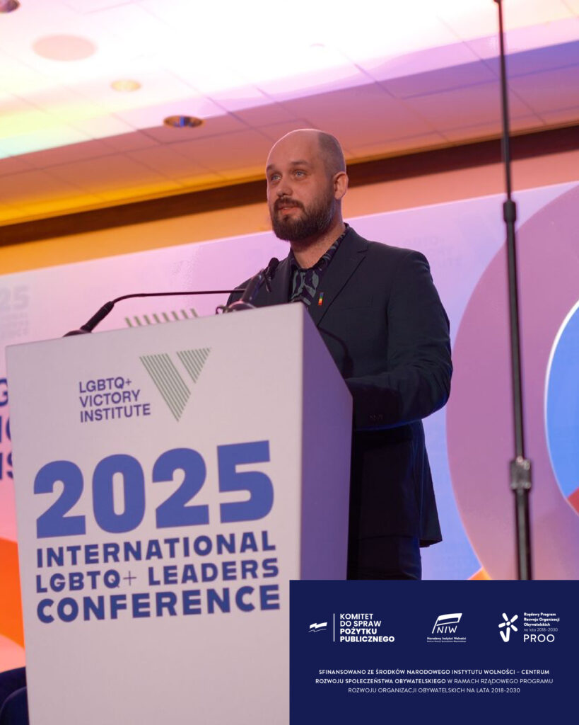International LGBTQ+ Leaders Conference - Miko Czerwiński przemawia